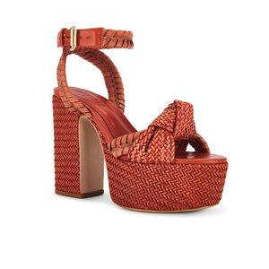 Looking for/ ISO SCHUTZ Khari Platform Sandal in sunset ochre